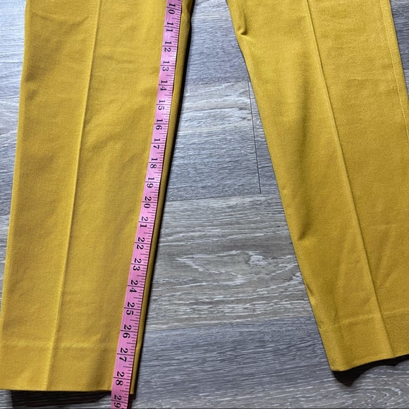 BANANA REPUBLIC straight leg mustard Martin fit pants size 10 - Picture 9 of 13